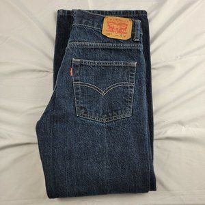 Levi's 550 Jeans Youth Relaxed Straight Fit Denim Faded Blue Size 16 Reg (28x28)